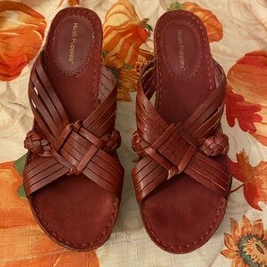 Hush Puppies heels women size 6.5 red